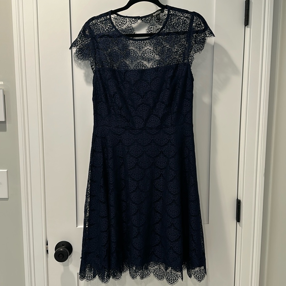 Navy lace dress